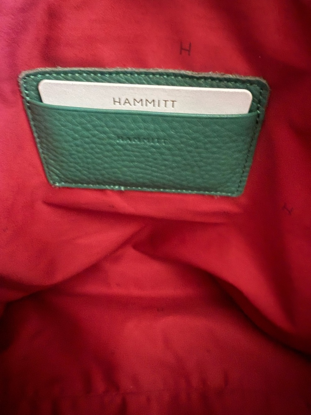 NWOT Hammitt Verdant Green Pebbled Leather Large Andersen Shoulder Tote Bag 2022 - Picture 10 of 17